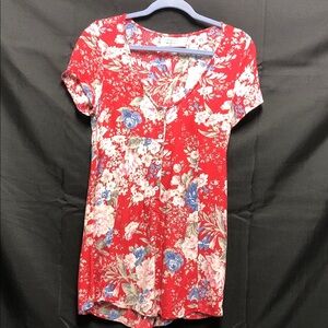 Auguste The Label Red Floral Rimper